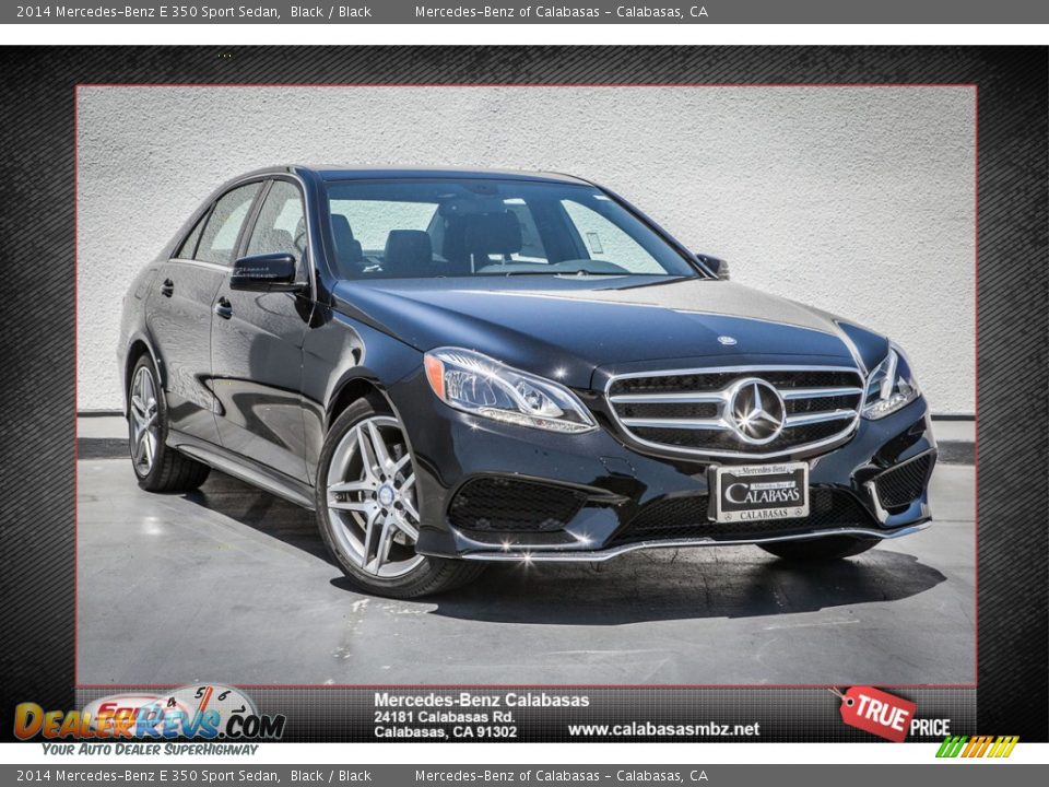 2014 Mercedes-Benz E 350 Sport Sedan Black / Black Photo #1