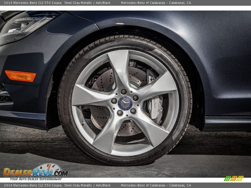 2014 Mercedes-Benz CLS 550 Coupe Steel Gray Metallic / Ash/Black Photo #10