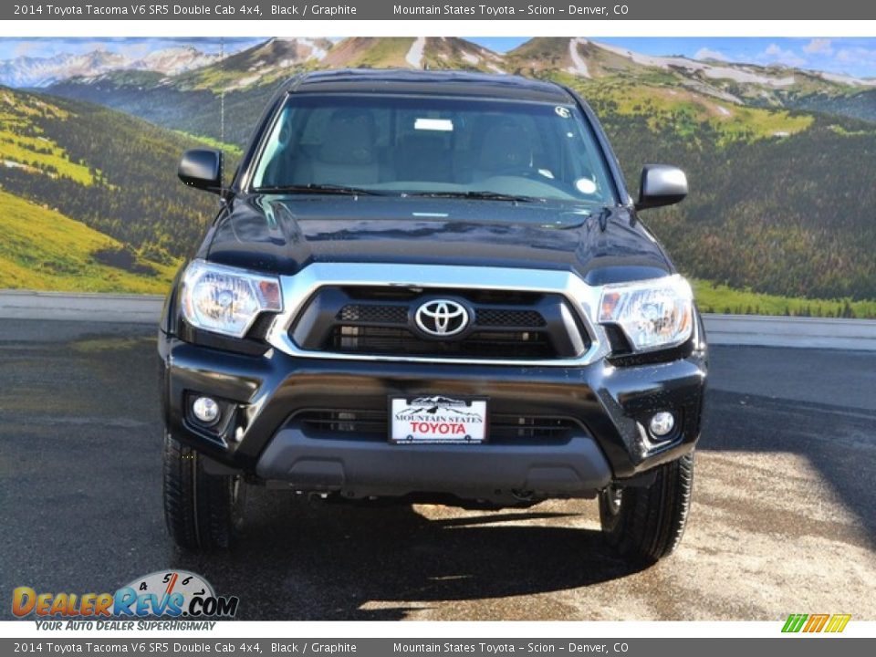 2014 Toyota Tacoma V6 SR5 Double Cab 4x4 Black / Graphite Photo #2