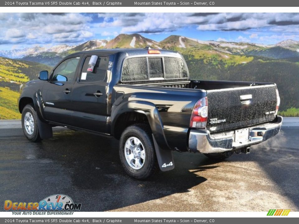 2014 Toyota Tacoma V6 SR5 Double Cab 4x4 Black / Graphite Photo #3