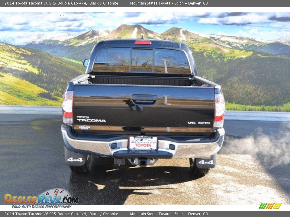 2014 Toyota Tacoma V6 SR5 Double Cab 4x4 Black / Graphite Photo #4