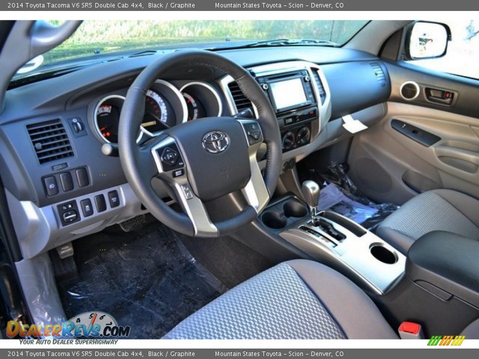 2014 Toyota Tacoma V6 SR5 Double Cab 4x4 Black / Graphite Photo #5