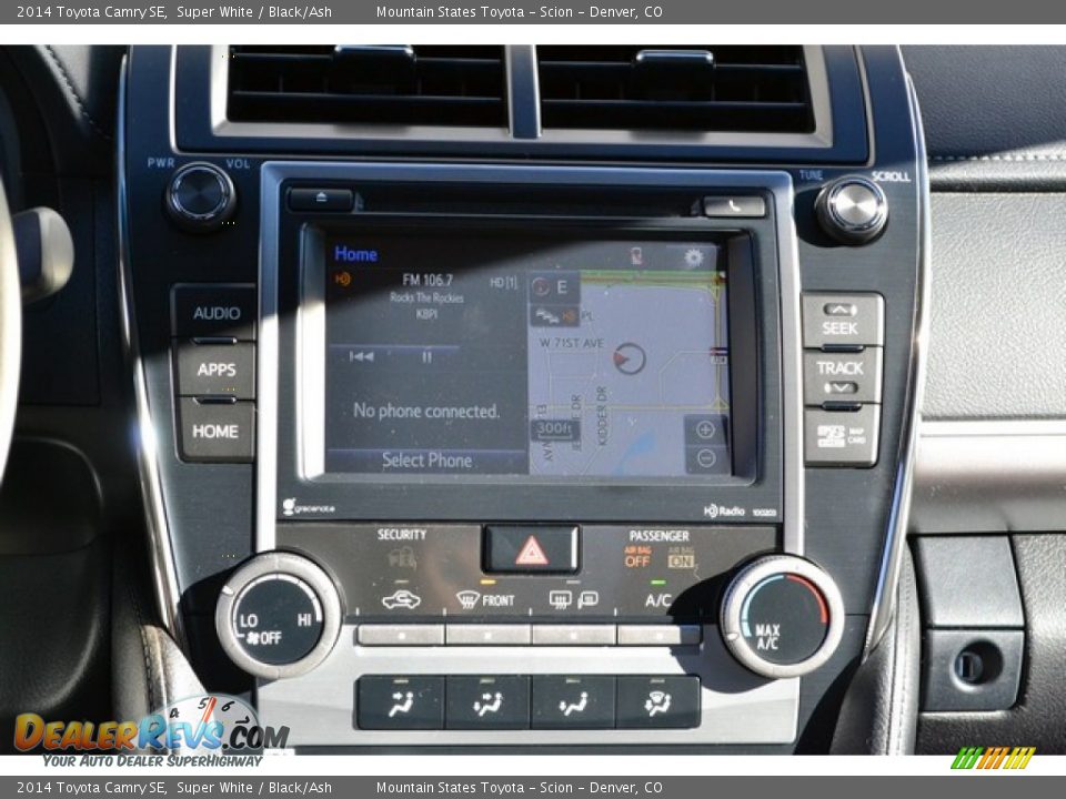 2014 Toyota Camry SE Super White / Black/Ash Photo #6