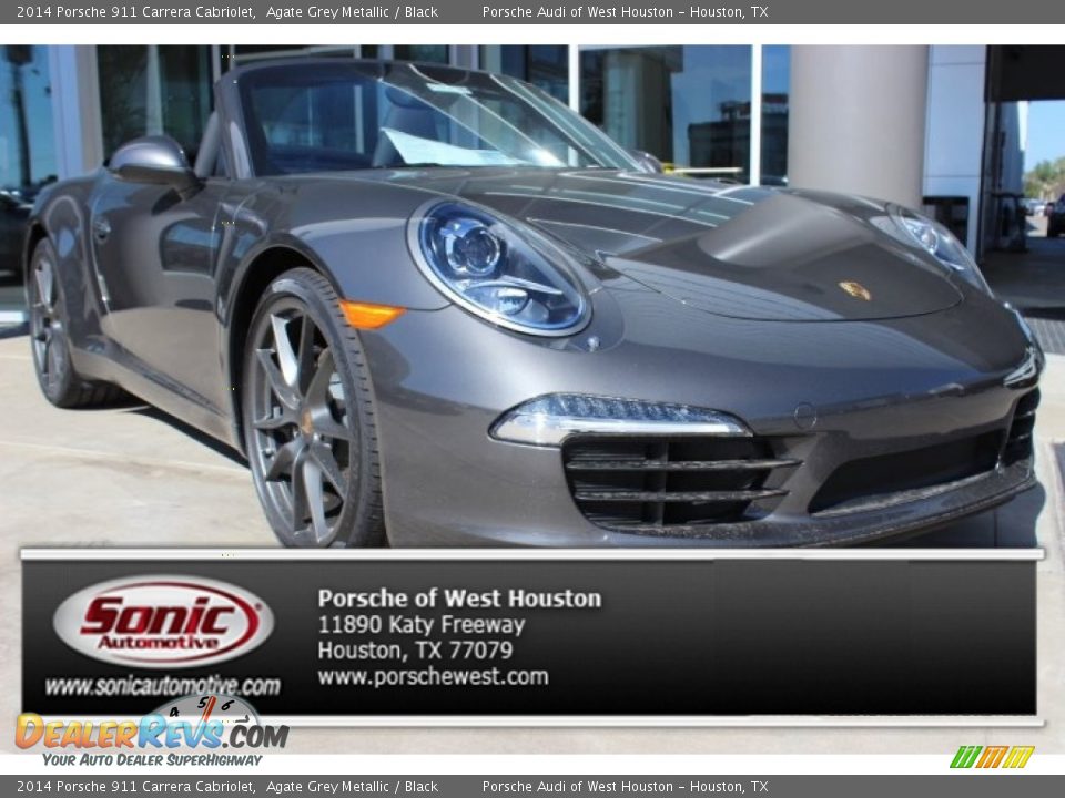 2014 Porsche 911 Carrera Cabriolet Agate Grey Metallic / Black Photo #1