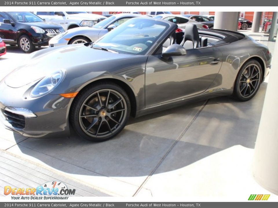 2014 Porsche 911 Carrera Cabriolet Agate Grey Metallic / Black Photo #4