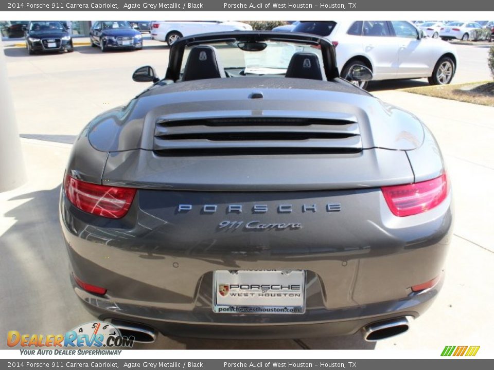 2014 Porsche 911 Carrera Cabriolet Agate Grey Metallic / Black Photo #6