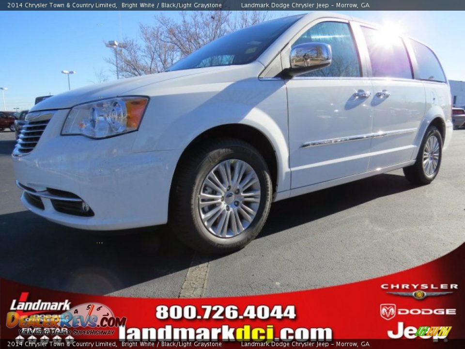 2014 Chrysler Town & Country Limited Bright White / Black/Light Graystone Photo #1