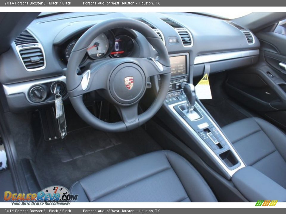 Black Interior - 2014 Porsche Boxster S Photo #11