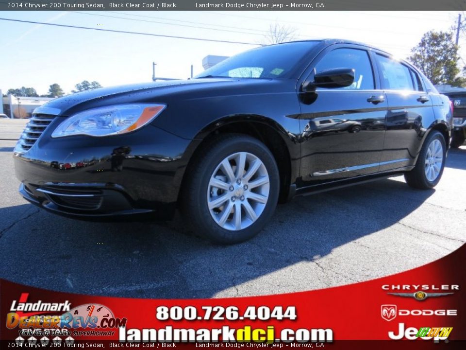 2014 Chrysler 200 Touring Sedan Black Clear Coat / Black Photo #1