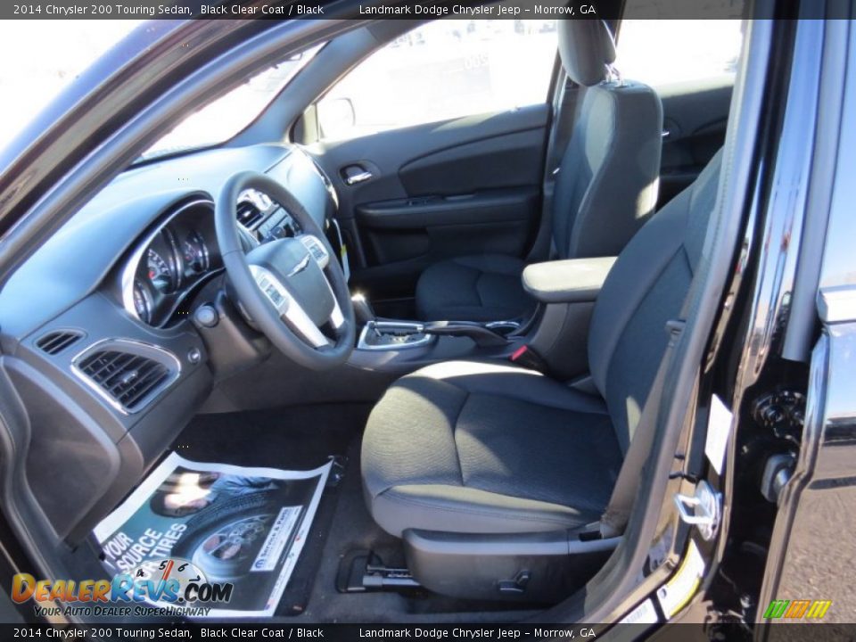 2014 Chrysler 200 Touring Sedan Black Clear Coat / Black Photo #6