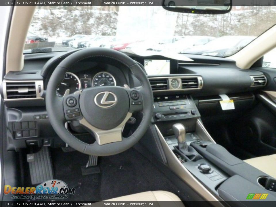 2014 Lexus IS 250 AWD Starfire Pearl / Parchment Photo #12