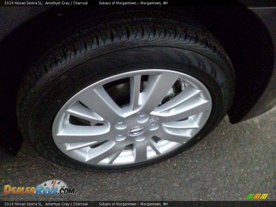 2014 Nissan Sentra SL Amethyst Gray / Charcoal Photo #8