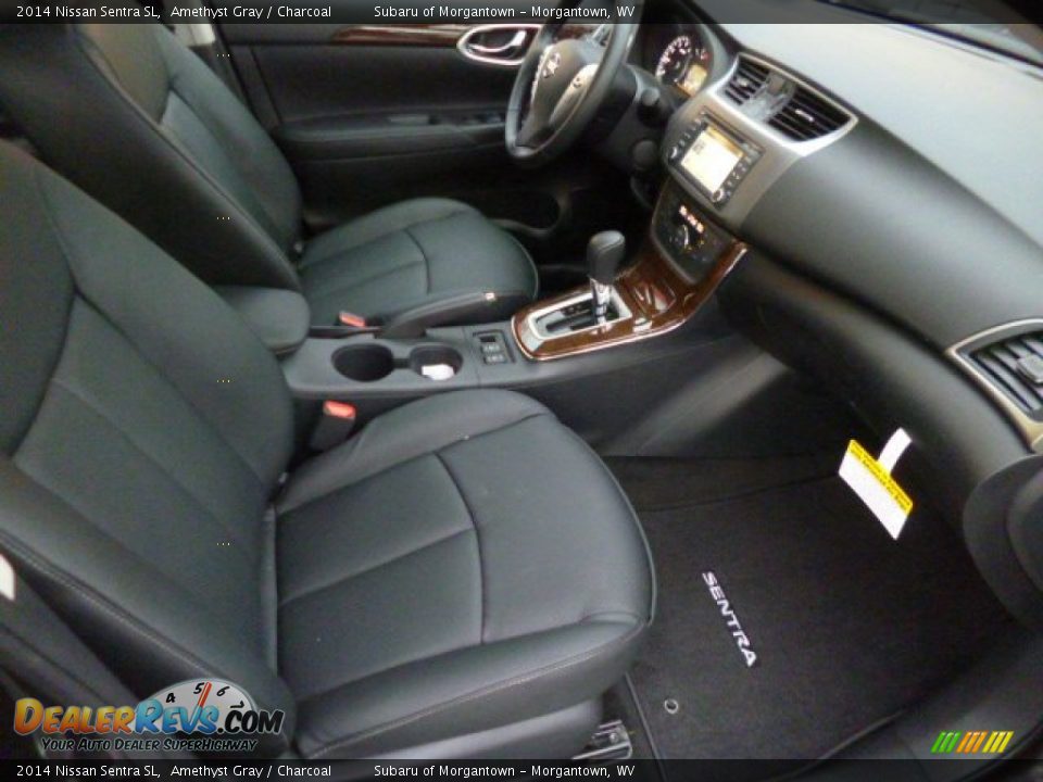 2014 Nissan Sentra SL Amethyst Gray / Charcoal Photo #9