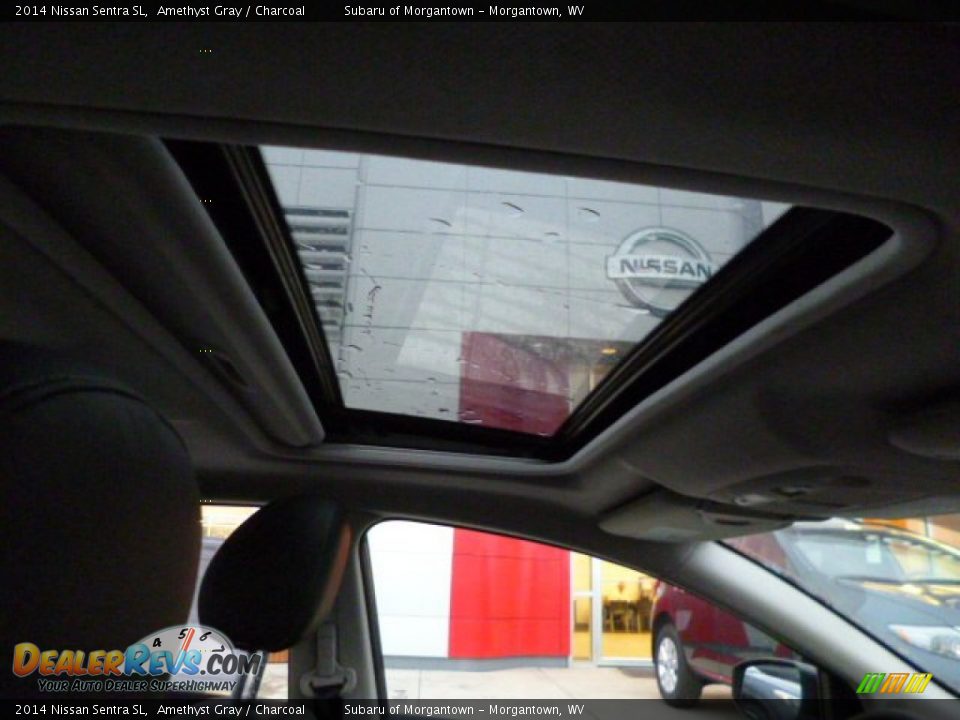 2014 Nissan Sentra SL Amethyst Gray / Charcoal Photo #10
