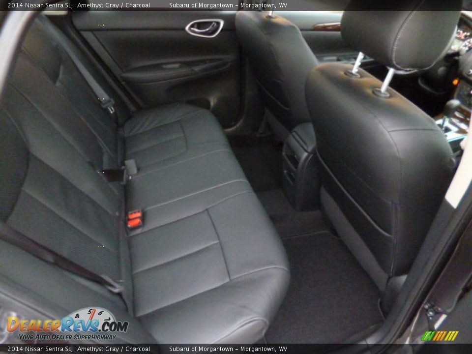 2014 Nissan Sentra SL Amethyst Gray / Charcoal Photo #11