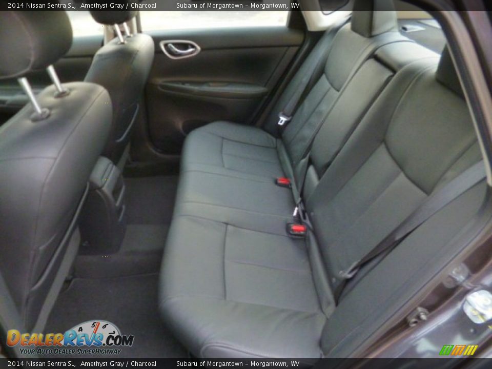 2014 Nissan Sentra SL Amethyst Gray / Charcoal Photo #13