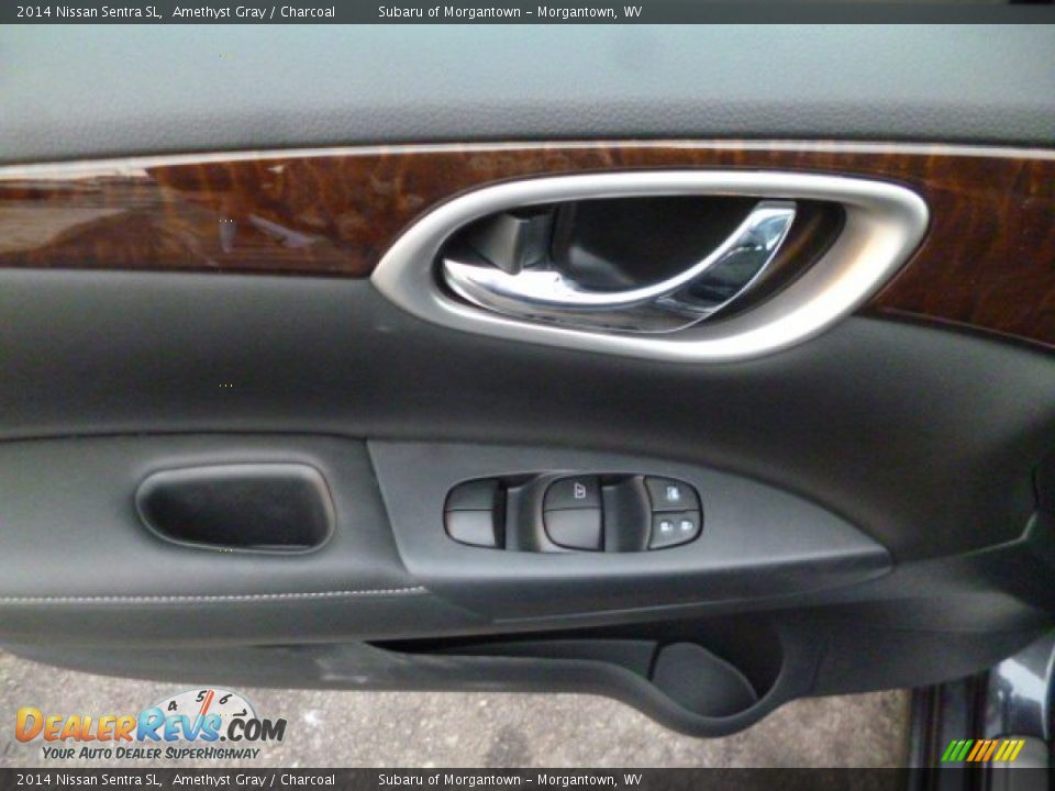 2014 Nissan Sentra SL Amethyst Gray / Charcoal Photo #17