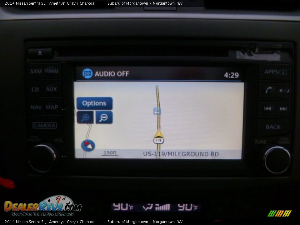 2014 Nissan Sentra SL Amethyst Gray / Charcoal Photo #19