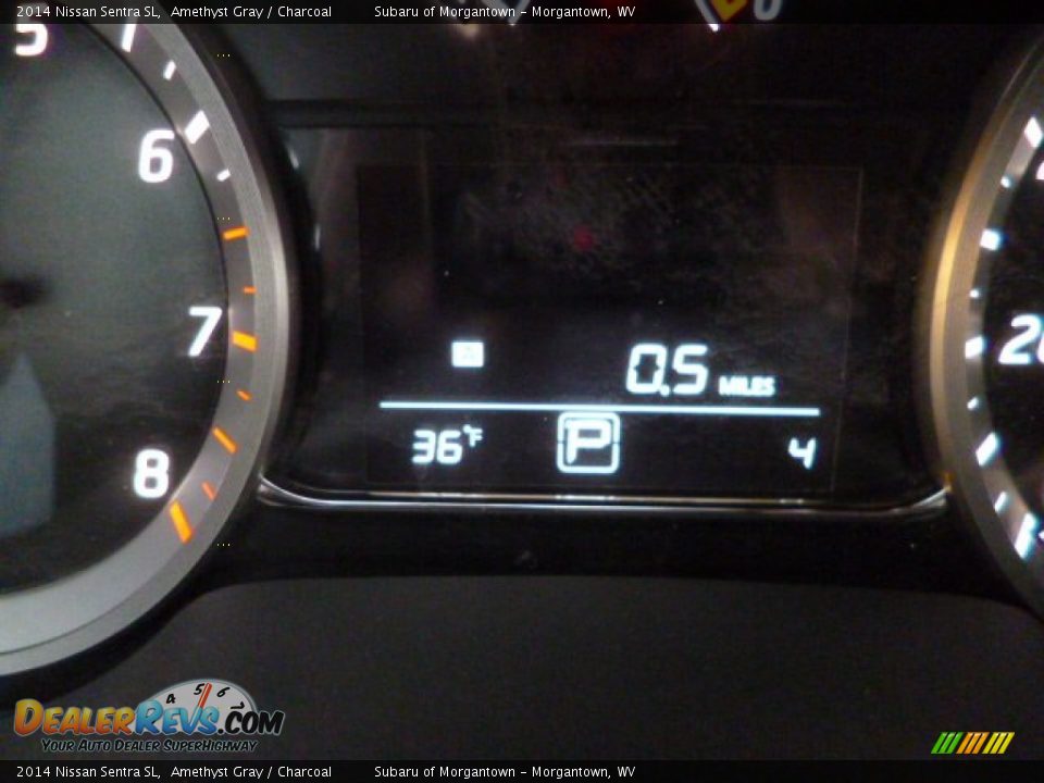 2014 Nissan Sentra SL Amethyst Gray / Charcoal Photo #20