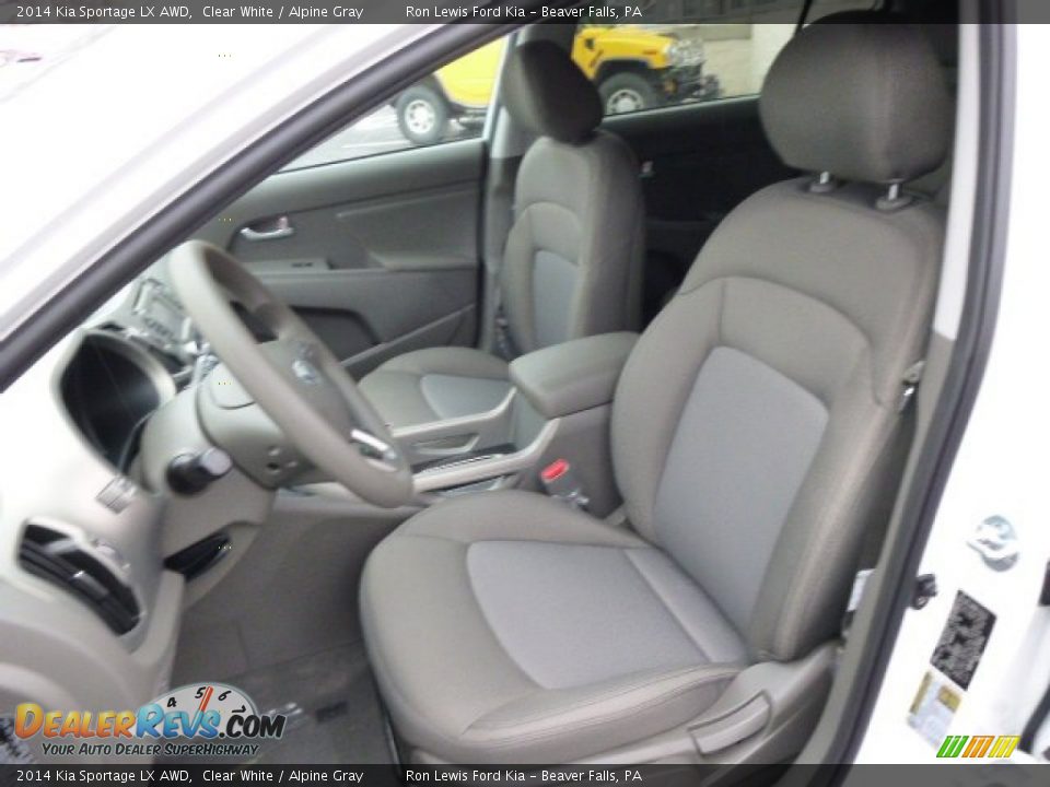 Front Seat of 2014 Kia Sportage LX AWD Photo #10