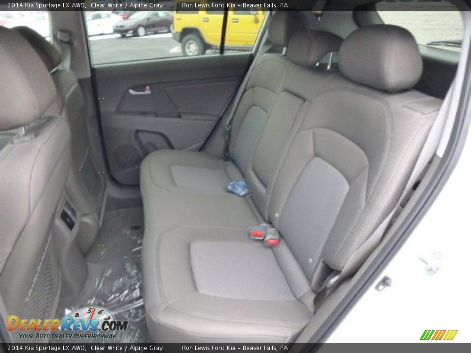 2014 Kia Sportage LX AWD Clear White / Alpine Gray Photo #12