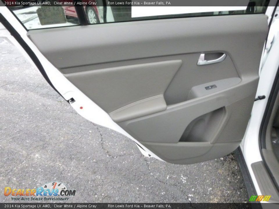 2014 Kia Sportage LX AWD Clear White / Alpine Gray Photo #13
