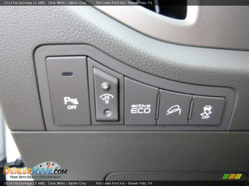 2014 Kia Sportage LX AWD Clear White / Alpine Gray Photo #15