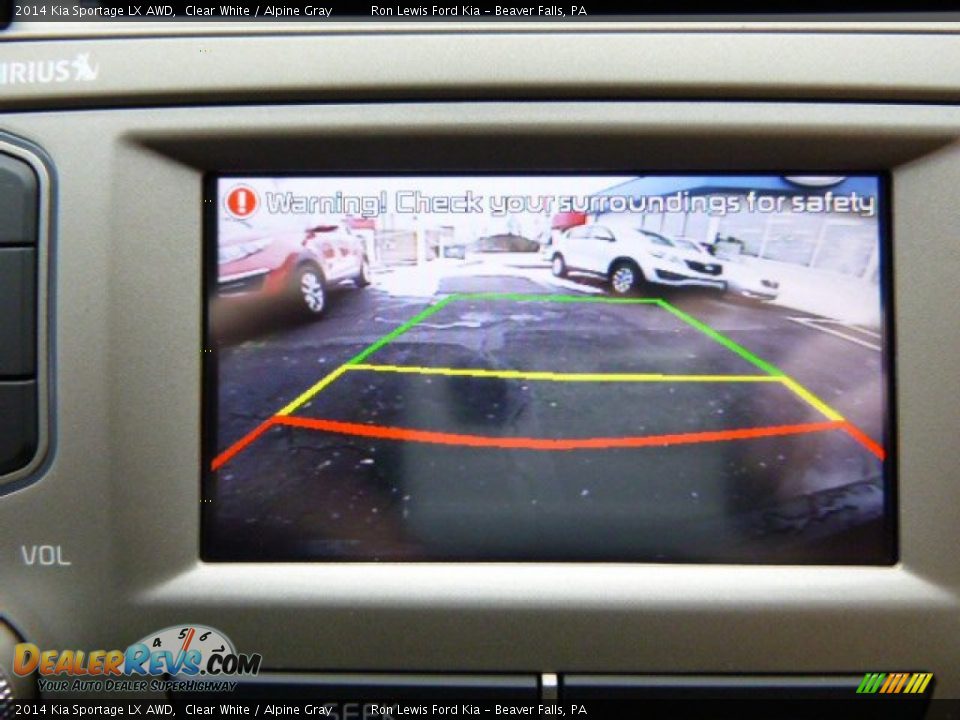 2014 Kia Sportage LX AWD Clear White / Alpine Gray Photo #17