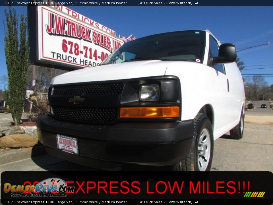 2012 Chevrolet Express 1500 Cargo Van Summit White / Medium Pewter Photo #1