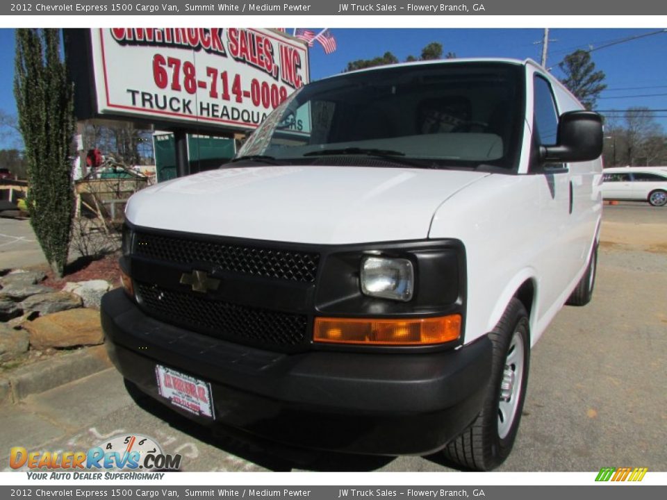2012 Chevrolet Express 1500 Cargo Van Summit White / Medium Pewter Photo #2