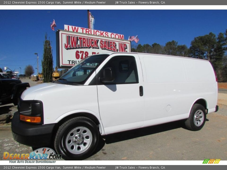 2012 Chevrolet Express 1500 Cargo Van Summit White / Medium Pewter Photo #3