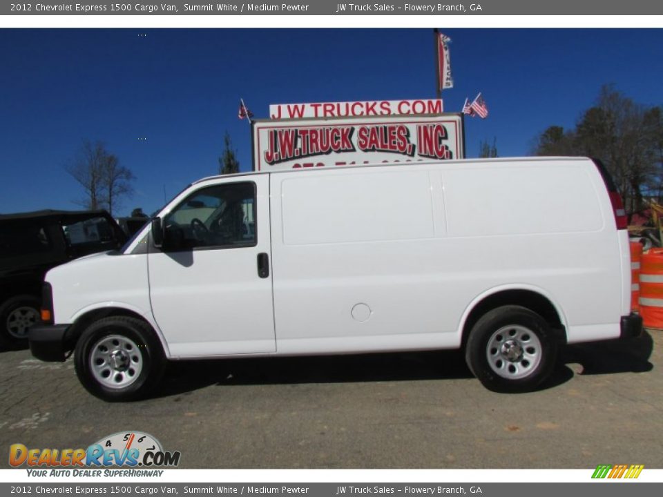 2012 Chevrolet Express 1500 Cargo Van Summit White / Medium Pewter Photo #4