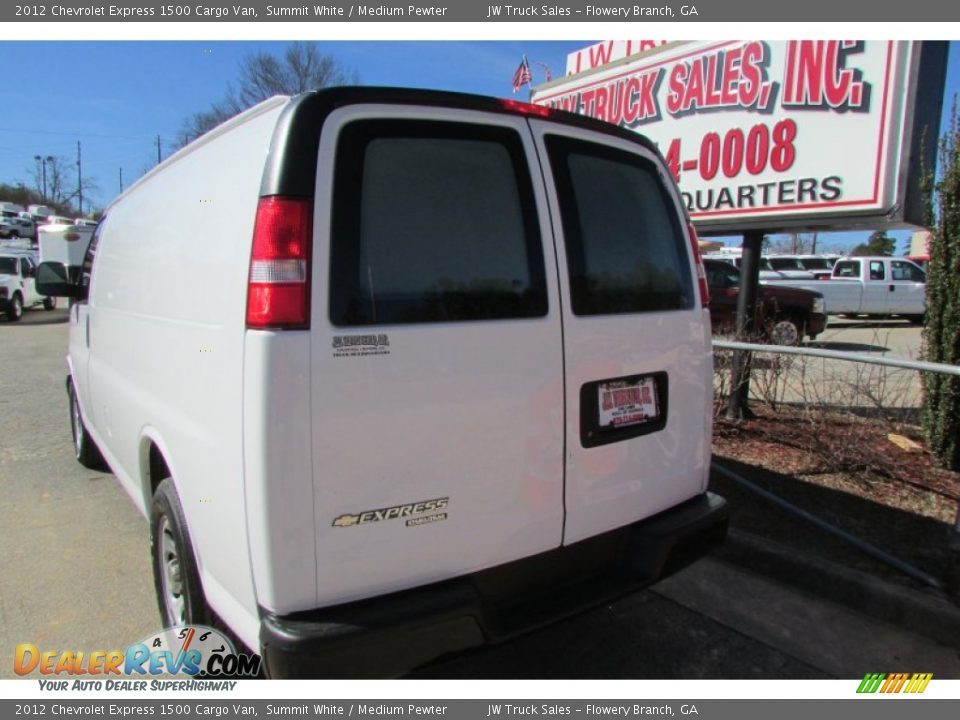 2012 Chevrolet Express 1500 Cargo Van Summit White / Medium Pewter Photo #6