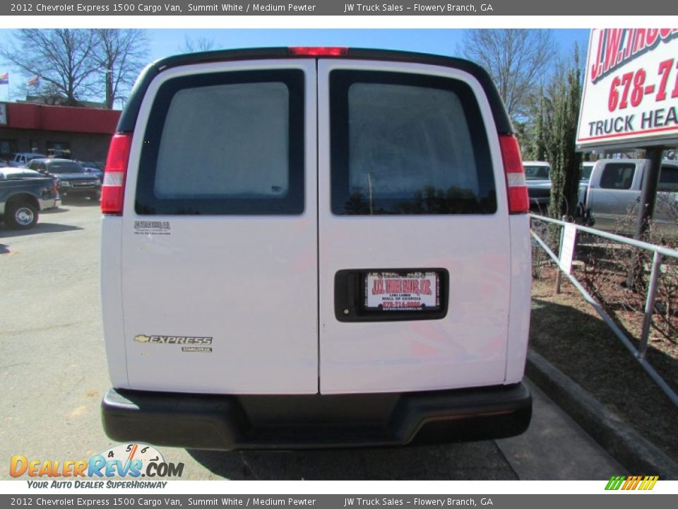 2012 Chevrolet Express 1500 Cargo Van Summit White / Medium Pewter Photo #7