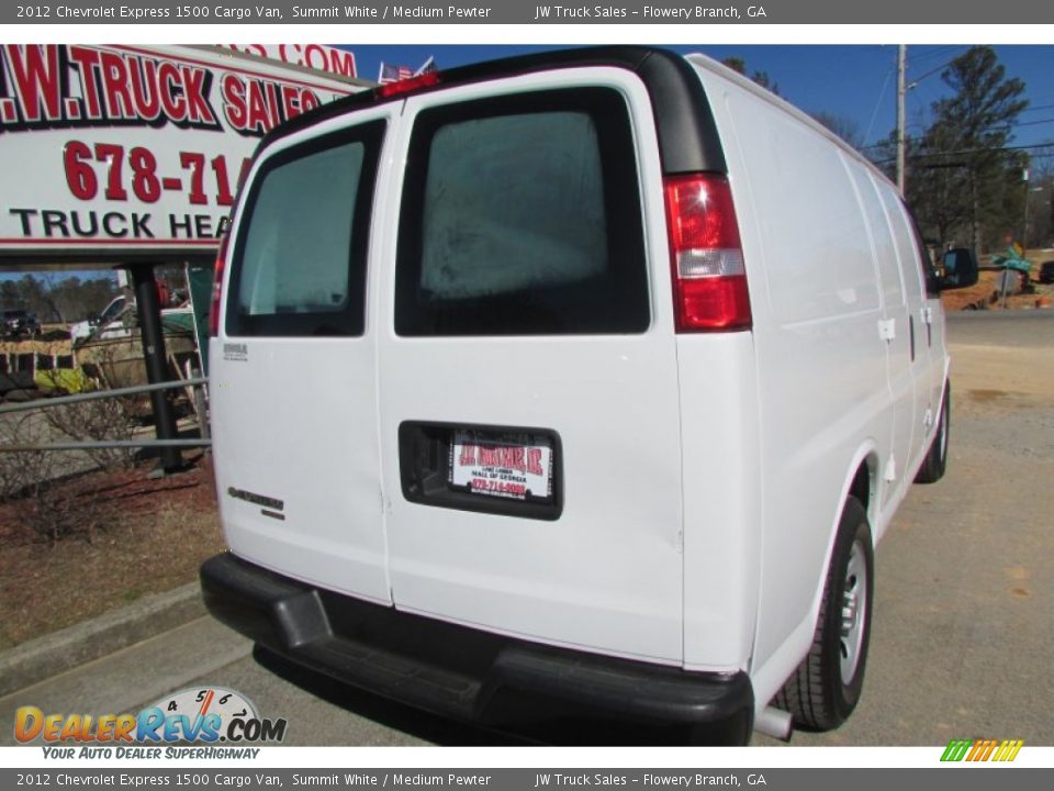 2012 Chevrolet Express 1500 Cargo Van Summit White / Medium Pewter Photo #8