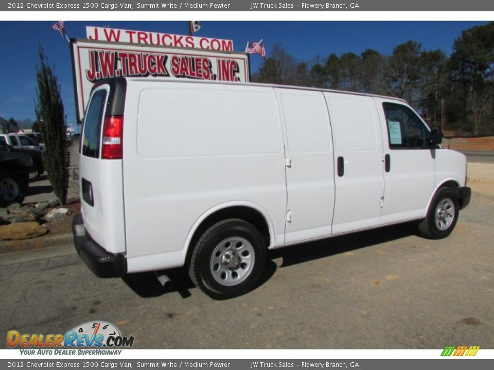 2012 Chevrolet Express 1500 Cargo Van Summit White / Medium Pewter Photo #9