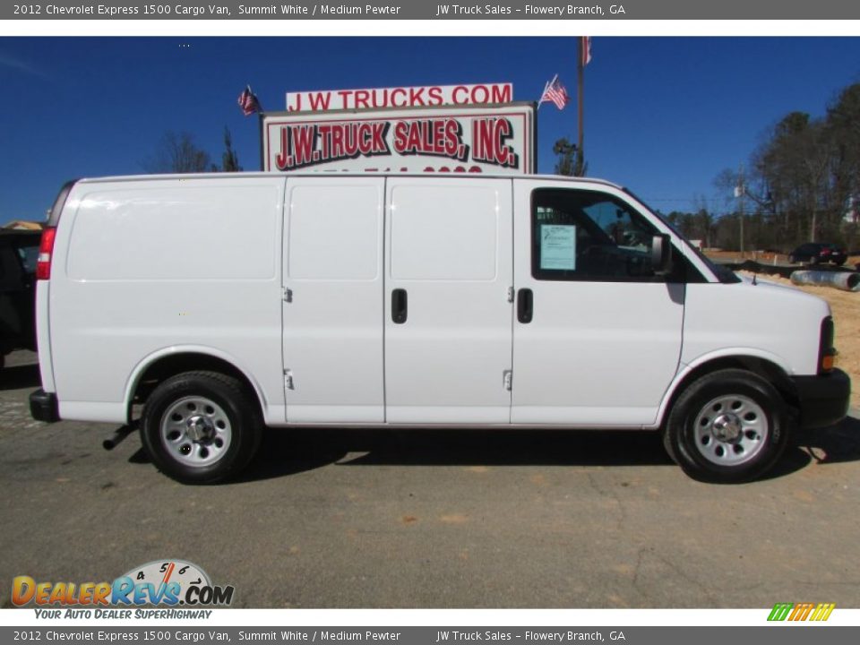 2012 Chevrolet Express 1500 Cargo Van Summit White / Medium Pewter Photo #10