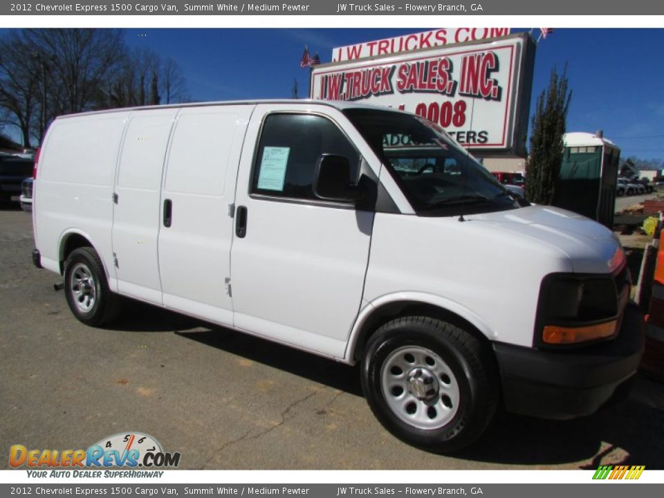 2012 Chevrolet Express 1500 Cargo Van Summit White / Medium Pewter Photo #11