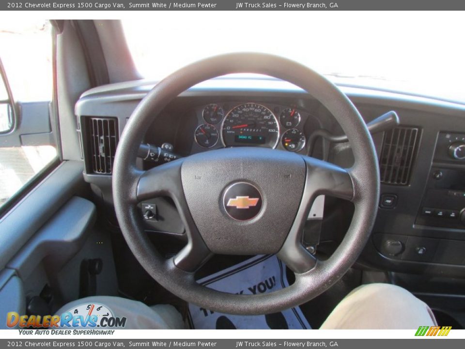 2012 Chevrolet Express 1500 Cargo Van Summit White / Medium Pewter Photo #21