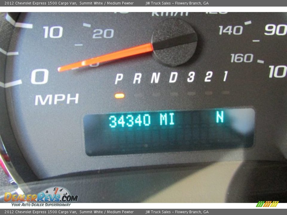 2012 Chevrolet Express 1500 Cargo Van Summit White / Medium Pewter Photo #24