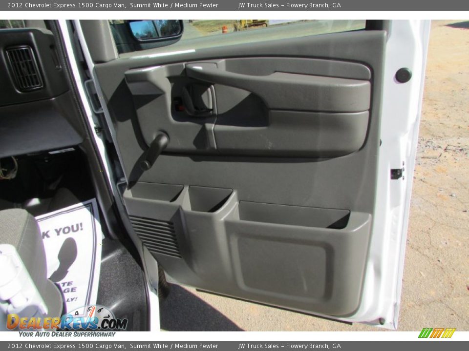 2012 Chevrolet Express 1500 Cargo Van Summit White / Medium Pewter Photo #33