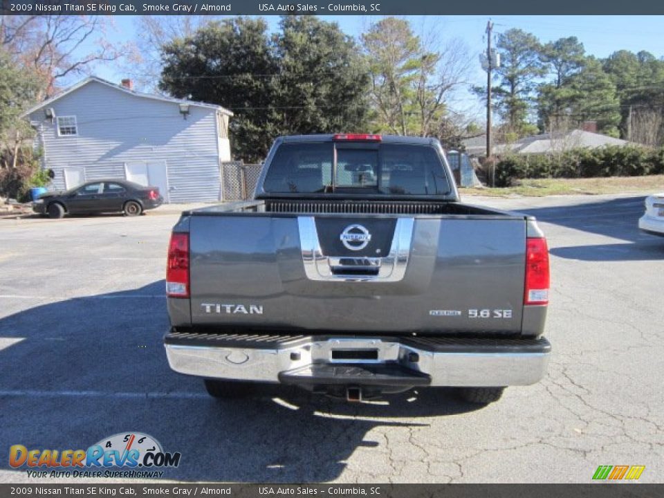 2009 Nissan Titan SE King Cab Smoke Gray / Almond Photo #3