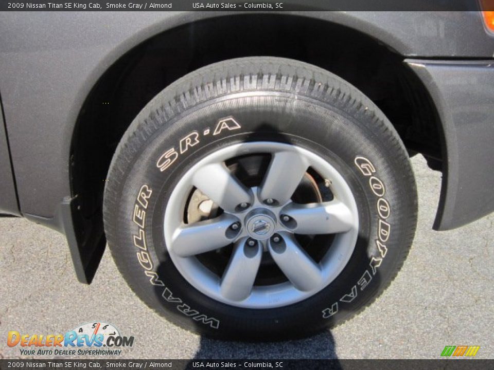 2009 Nissan Titan SE King Cab Smoke Gray / Almond Photo #5