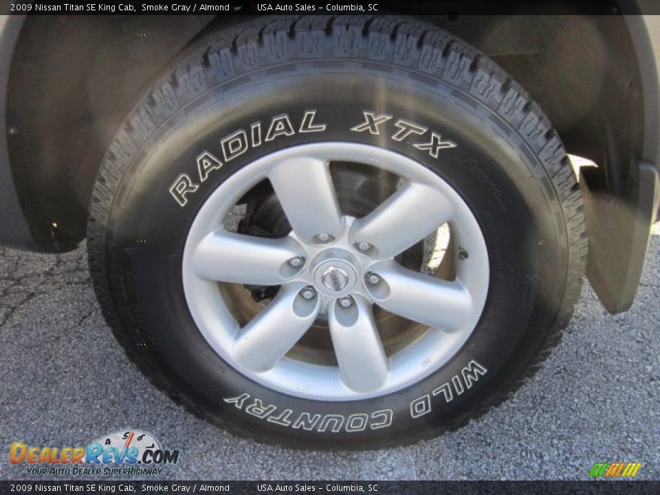 2009 Nissan Titan SE King Cab Smoke Gray / Almond Photo #7