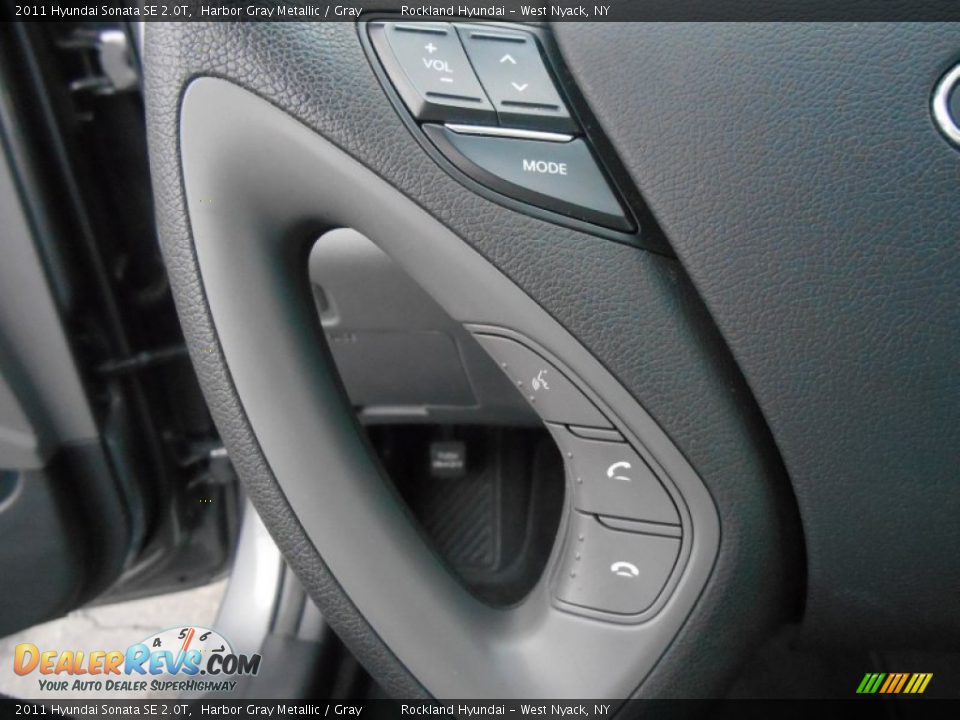 2011 Hyundai Sonata SE 2.0T Harbor Gray Metallic / Gray Photo #13
