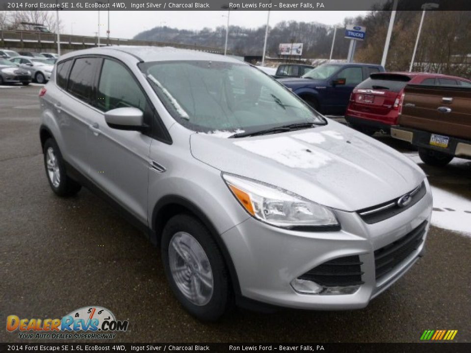 2014 Ford Escape SE 1.6L EcoBoost 4WD Ingot Silver / Charcoal Black Photo #2
