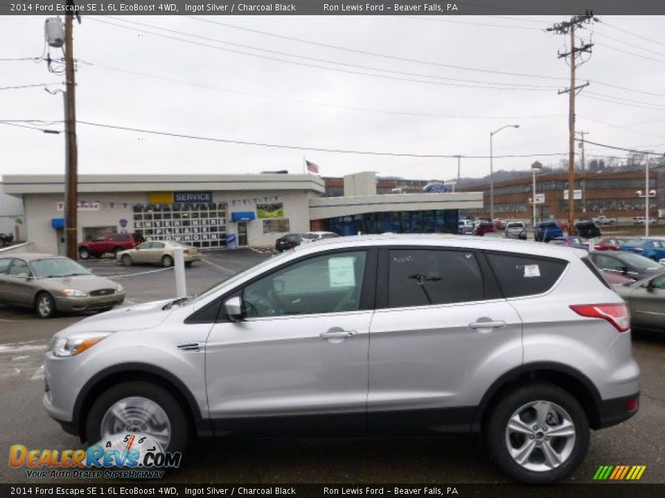 2014 Ford Escape SE 1.6L EcoBoost 4WD Ingot Silver / Charcoal Black Photo #5