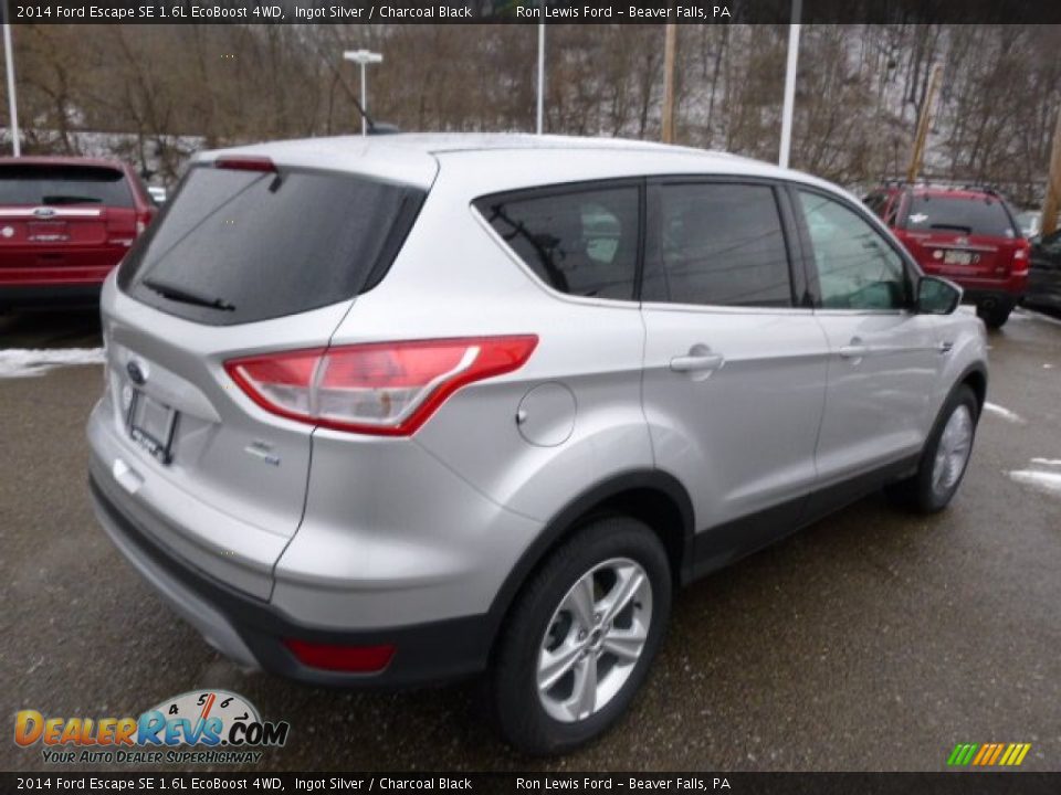 2014 Ford Escape SE 1.6L EcoBoost 4WD Ingot Silver / Charcoal Black Photo #8