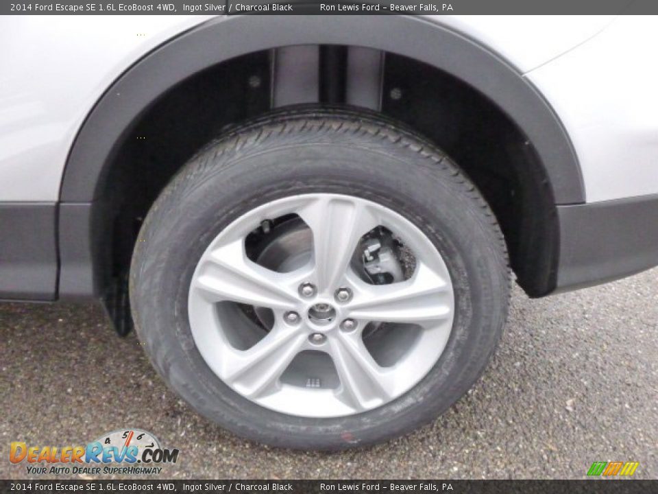 2014 Ford Escape SE 1.6L EcoBoost 4WD Ingot Silver / Charcoal Black Photo #9