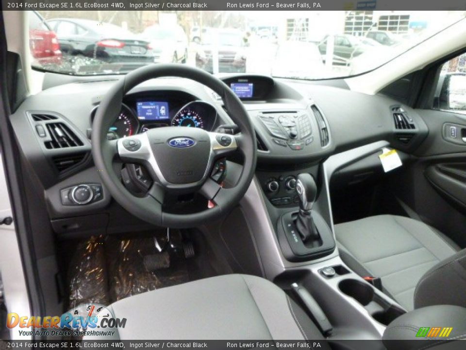 2014 Ford Escape SE 1.6L EcoBoost 4WD Ingot Silver / Charcoal Black Photo #14
